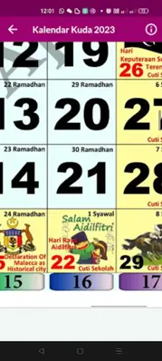 Kalendar Kuda Malaysia - 2023 android App screenshot 7